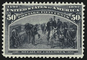 Sale 1014, Lot 1523, 30c-50c 1893 Columbian Issue (Scott 239-240), 50c Columbian (240) Sale 1014, Lot 1523, 30c-50c 1893 Columbian Issue (Scott 239-240)