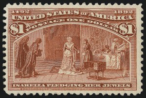 Sale 1014, Lot 1529, $1.00-$3.00 1893 Columbian Issue (Scott 241-243), $1.00 Columbian (241) Sale 1014, Lot 1529, $1.00-$3.00 1893 Columbian Issue (Scott 241-243)