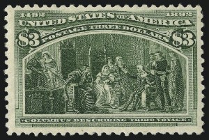 Sale 1014, Lot 1547, $1.00-$3.00 1893 Columbian Issue (Scott 241-243)