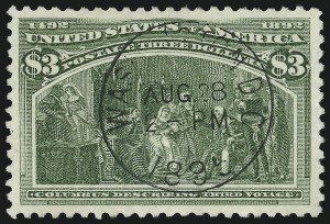 Sale 1014, Lot 1552, $1.00-$3.00 1893 Columbian Issue (Scott 241-243)
