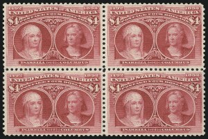 Sale 1014, Lot 1560, $4.00-$5.00 1893 Columbian Issue (Scott 244-245)