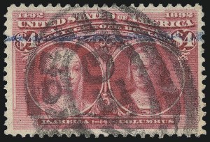 Sale 1014, Lot 1562, $4.00-$5.00 1893 Columbian Issue (Scott 244-245)