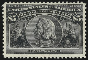 Sale 1014, Lot 1564, $4.00-$5.00 1893 Columbian Issue (Scott 244-245)