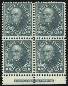 Sale 1014, Lot 1608, 1895-97 Watermarked Bureau Issues (Scott 264-282C)