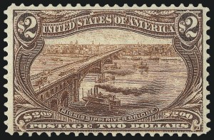 Sale 1014, Lot 1669, $1.00-$2.00 1898 Trans-Mississippi Issue (Scott 292-293)