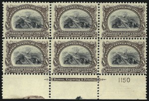 Sale 1014, Lot 1699, 1901 Pan-American Issue (Scott 294-299), 8c Pan-American (298) Sale 1014, Lot 1699, 1901 Pan-American Issue (Scott 294-299)