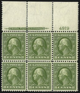 Sale 1014, Lot 1772, 1908-10 Washington-Franklin Issue (Scott 333-347)