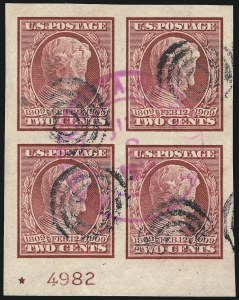 Sale 1014, Lot 1821, 1909 Commemoratives (Scott 368-373)