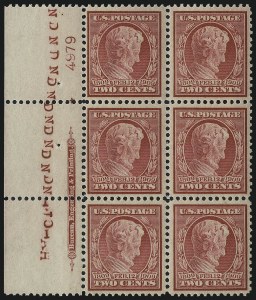 Sale 1014, Lot 1825, 1909 Commemoratives (Scott 368-373)