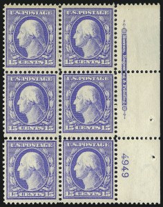Sale 1014, Lot 1835, 1910-11 Washington-Franklin Issues (Scott 376-396)