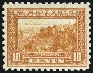 Sale 1014, Lot 1887, 1913 Panama Pacific Issue (Scott 397-404), 10c Panama-Pacific, Perf 10 (404) Sale 1014, Lot 1887, 1913 Panama Pacific Issue (Scott 397-404)