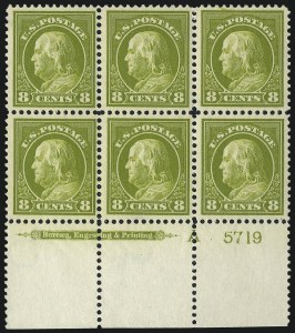 Sale 1014, Lot 1893, 1912-15 Washington-Franklin Issues (Scott 406-440)