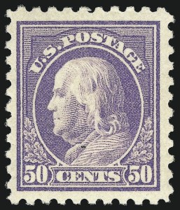 Sale 1014, Lot 1919, 1912-15 Washington-Franklin Issues (Scott 406-440)