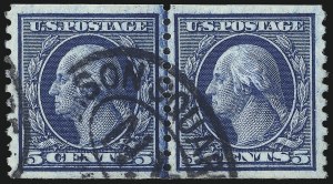 Sale 1014, Lot 1946, 1914-15 Washington-Franklin Issues (Scott 443-461)