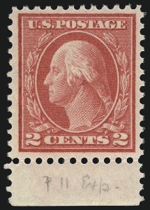 Sale 1014, Lot 1955, 1914-15 Washington-Franklin Issues (Scott 443-461)