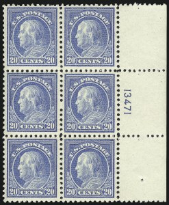 Sale 1014, Lot 2007, 1917-19 Washington-Franklin Issues (Scott 498f-524)