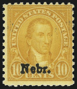 Sale 1014, Lot 2105, 1926 Issue thru Modern (Scott 634A-1520b), 1c-10c Kans., Nebr. Overprints (658-679) Sale 1014, Lot 2105, 1926 Issue thru Modern (Scott 634A-1520b)