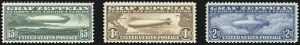 Sale 1014, Lot 2164, Air Post, Graf Zeppelin Issue (Scott C13-C15)