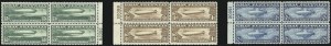 Sale 1014, Lot 2174, Air Post, Graf Zeppelin Issue (Scott C13-C15)