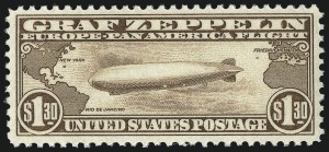 Sale 1014, Lot 2188, Air Post, Graf Zeppelin Issue (Scott C13-C15)