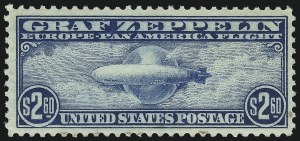 Sale 1014, Lot 2198, Air Post, Graf Zeppelin Issue (Scott C13-C15)