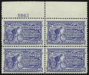 Sale 1014, Lot 2230, Special Delivery, Registration (Scott E1-E21, F1)