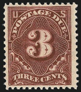 Sale 1014, Lot 2302, Postage Due (Scott J37-J89b), 3c Deep Claret (J47) Sale 1014, Lot 2302, Postage Due (Scott J37-J89b)