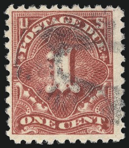 Sale 1014, Lot 2311, Postage Due (Scott J37-J89b), 1c Rose (J59) Sale 1014, Lot 2311, Postage Due (Scott J37-J89b)