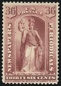 Sale 1014, Lot 2398, Newspapers & Periodicals (Scott PR5-PR125)