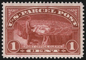 Sale 1017, Lot 1002, Parcel Post thru Special Handling (Q, JQ, QE)