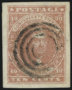Sale 1017, Lot 1019, Locals, Revenues, Confederate States