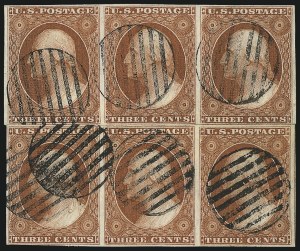 Sale 1017, Lot 214, 3c 1851-56, Orange Brown (Scott 10-10A)