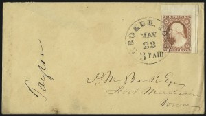 Sale 1017, Lot 362, 3c 1851-56, Dull Red, Corner Margin Copies, Cont. (Scott 11-11A)