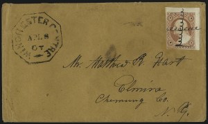 Sale 1017, Lot 375, 3c 1851-56, Dull Red, Corner Margin Copies, Cont. (Scott 11-11A)