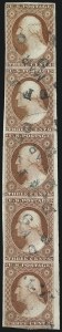 Sale 1017, Lot 394, 3c 1851-56, Dull Red, Sheet-Margin Copies (Scott 11-11A)