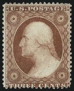 Sale 1017, Lot 488, 3c 1857-60 (Scott 25-26A)
