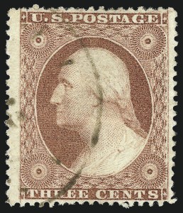 Sale 1017, Lot 515, 3c 1857-60 (Scott 25-26A)