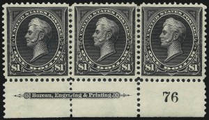 Sale 1017, Lot 690, 1895 Watermarked Bureau Issue (Scott 264-278)