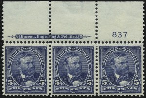 Sale 1017, Lot 700, 1898 Change of Color Bureau Issue (Scott 280-284)