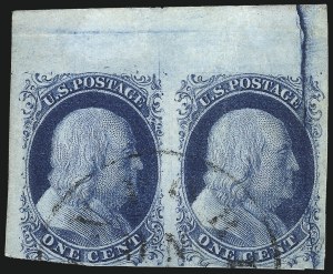 Sale 1017, Lot 79, 1c 1851-56 Issue (Scott 7-9)