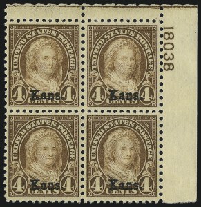 Sale 1017, Lot 870, 1922 and Later Issues (Scott 551 onwards)