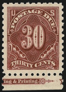 Sale 1017, Lot 936, Postage Due (Scott J2-J63)