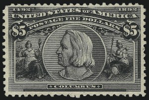 Sale 1019, Lot 1112, Group Lots by Issue, $4.00-$5.00 Columbian (244-245) Sale 1019, Lot 1112, Group Lots by Issue