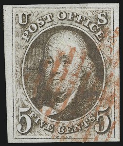 Sale 1019, Lot 315, 5c-10c 1847 Issue (Scott 1-2)