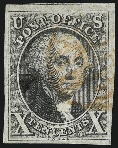 Sale 1019, Lot 322, 5c-10c 1847 Issue (Scott 1-2)