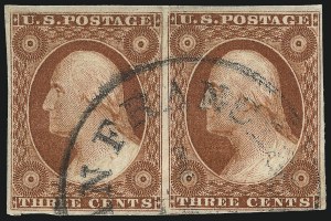 Sale 1019, Lot 342, 3c-12c 1851-56 Issue (Scott 10-17)