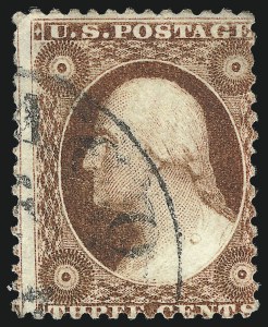 Sale 1019, Lot 345, 3c-12c 1851-56 Issue (Scott 10-17)