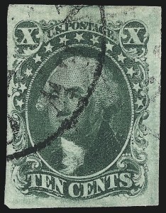 Sale 1019, Lot 358, 3c-12c 1851-56 Issue (Scott 10-17)