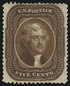 Sale 1019, Lot 374, 1c-5c 1857-60 Issue (Scott 18-30)