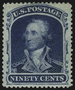 Sale Number 1019, Lot Number 386, 10c-90c 1857-60 Issue and 1875 Reprint (Scott 32-47) Sale Number 1019, Lot Number 386, 10c-90c 1857-60 Issue and 1875 Reprint (Scott 32-47)